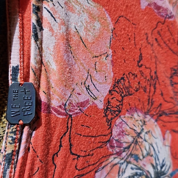 Free People We The Free Birds Of Paradise Off The Shoulder Bell Sleeve Top Boho - Picture 3 of 3